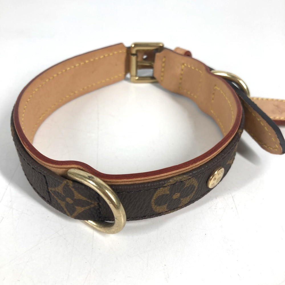 LOUIS VUITTON M58072 Pet Color Monogram Dog Pet Collier Baxter MM Collier Baxter MM Collar MonogramCanvas Brown Used