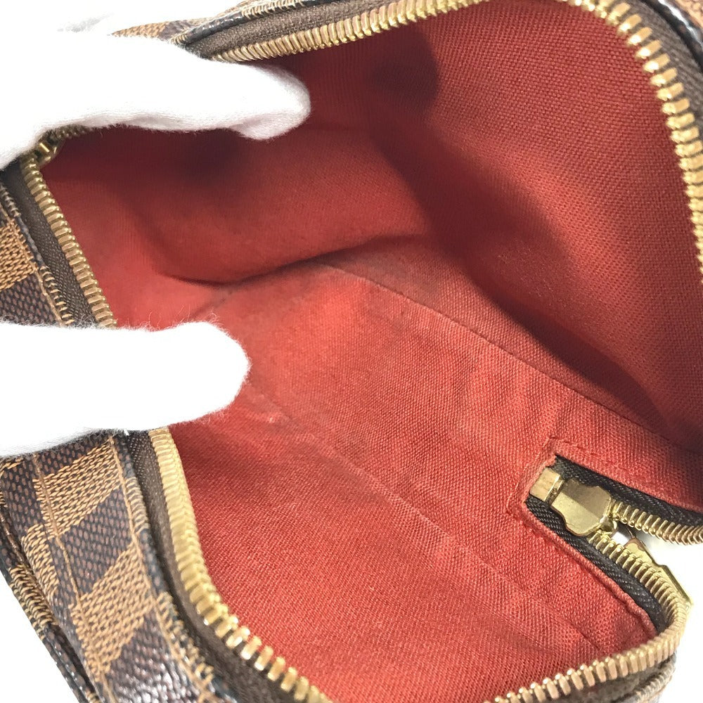 LOUIS VUITTON N51994 Damier Geronimos Bag Shoulder Bag Waist Pouch body bag Damier Canvas Ebene Brown Used