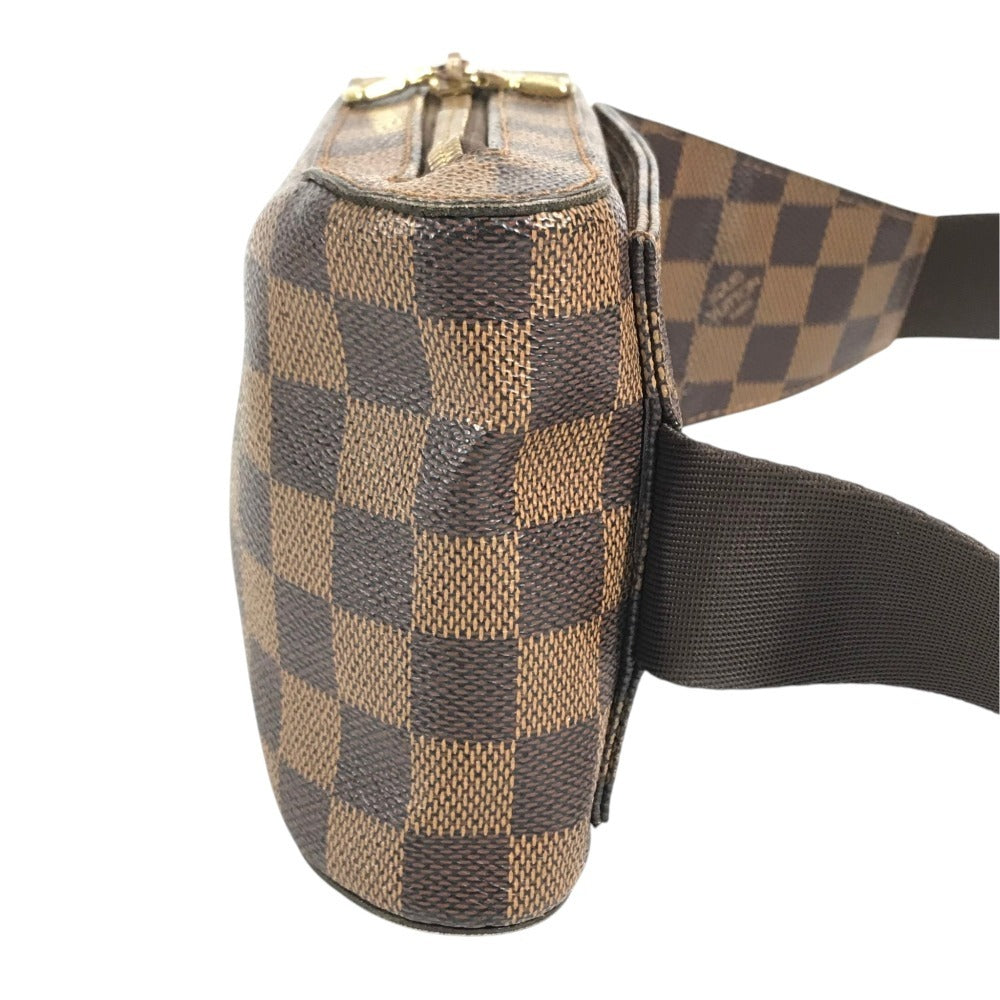 LOUIS VUITTON N51994 Damier Geronimos Bag Shoulder Bag Waist Pouch body bag Damier Canvas Ebene Brown Used