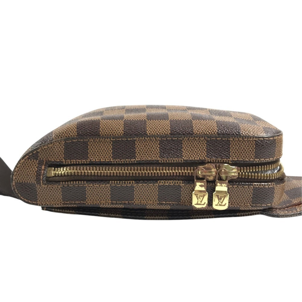 LOUIS VUITTON N51994 Damier Geronimos Bag Shoulder Bag Waist Pouch body bag Damier Canvas Ebene Brown Used