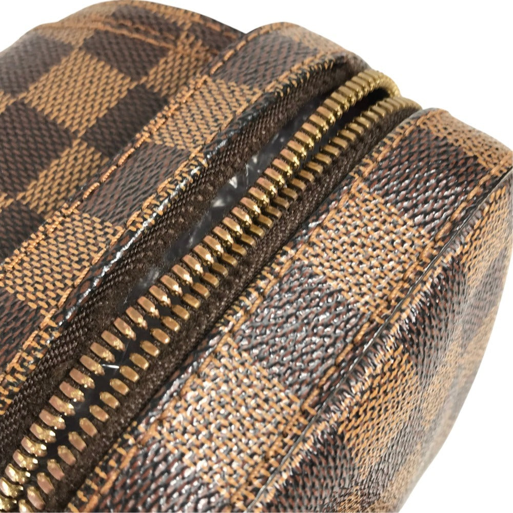 LOUIS VUITTON N51994 Damier Geronimos Bag Shoulder Bag Waist Pouch body bag Damier Canvas Ebene Brown Used