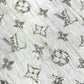 LOUIS VUITTON M73939 Monogram Glitter Etol Monogram So Glitter All-over print stole/shawl scarf with fringe shawl silk / polyester Light BeigeBased Used