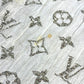 LOUIS VUITTON M73939 Monogram Glitter Etol Monogram So Glitter All-over print stole/shawl scarf with fringe shawl silk / polyester Light BeigeBased Used