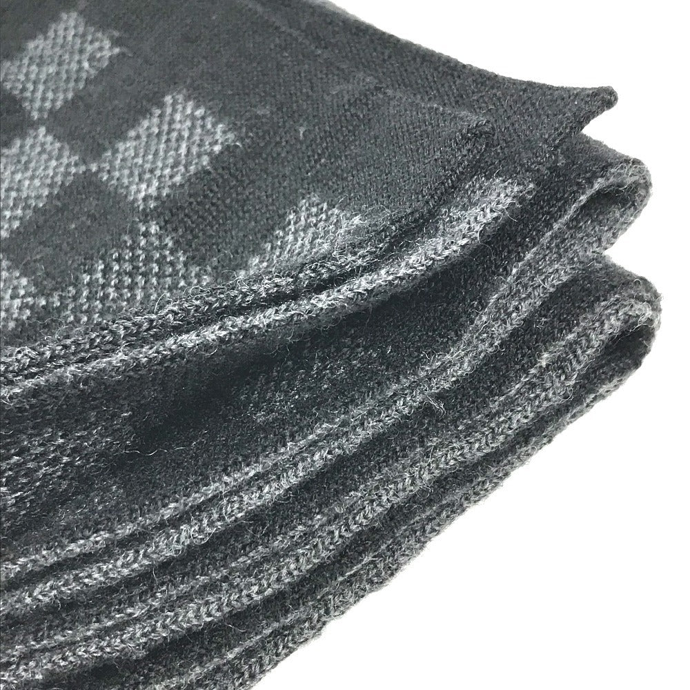 LOUIS VUITTON M70030 Damier Graphite charpes petit damier Men's scarves and accessories Scarf wool Black Used
