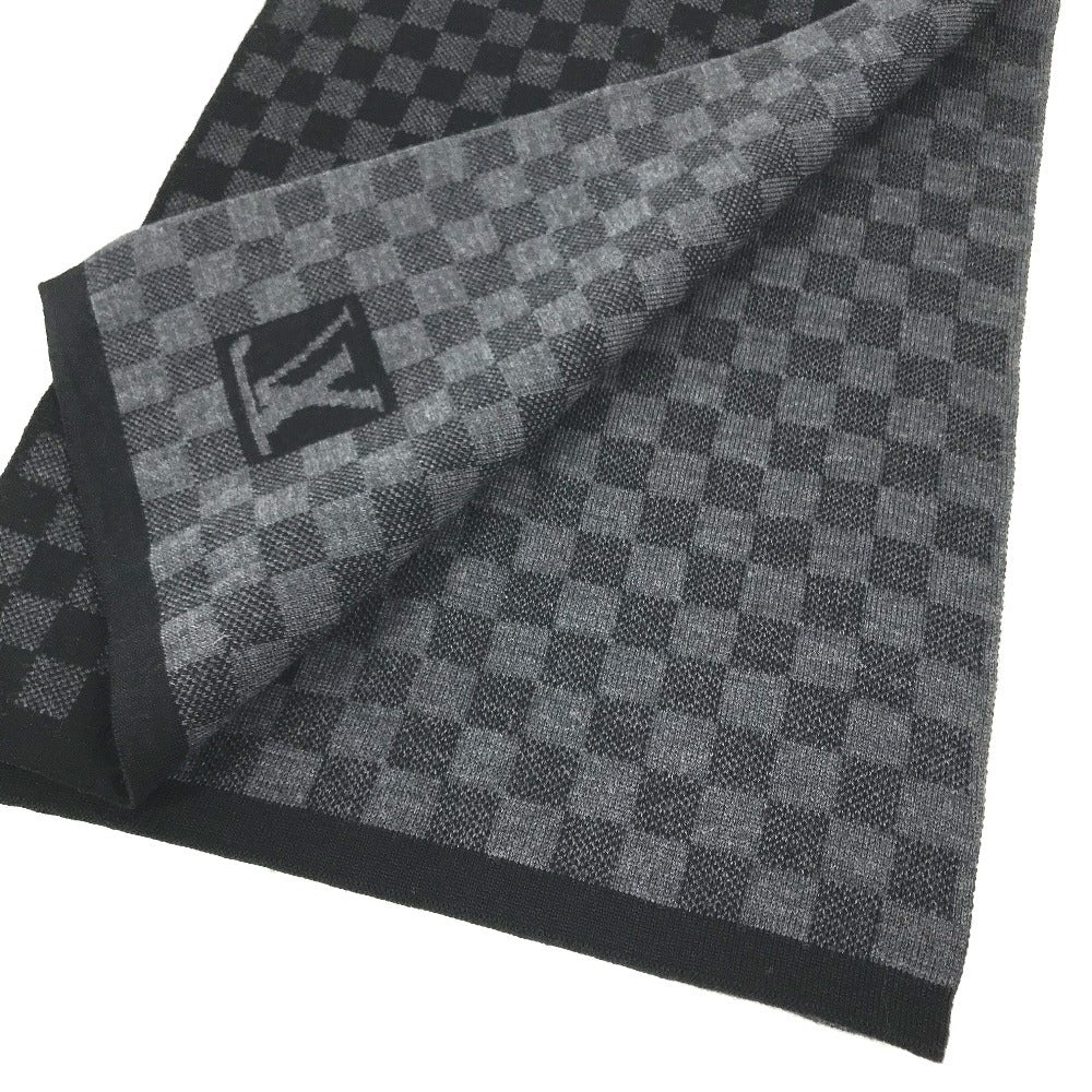 LOUIS VUITTON M70030 Damier Graphite charpes petit damier Men's scarves and accessories Scarf wool Black Used
