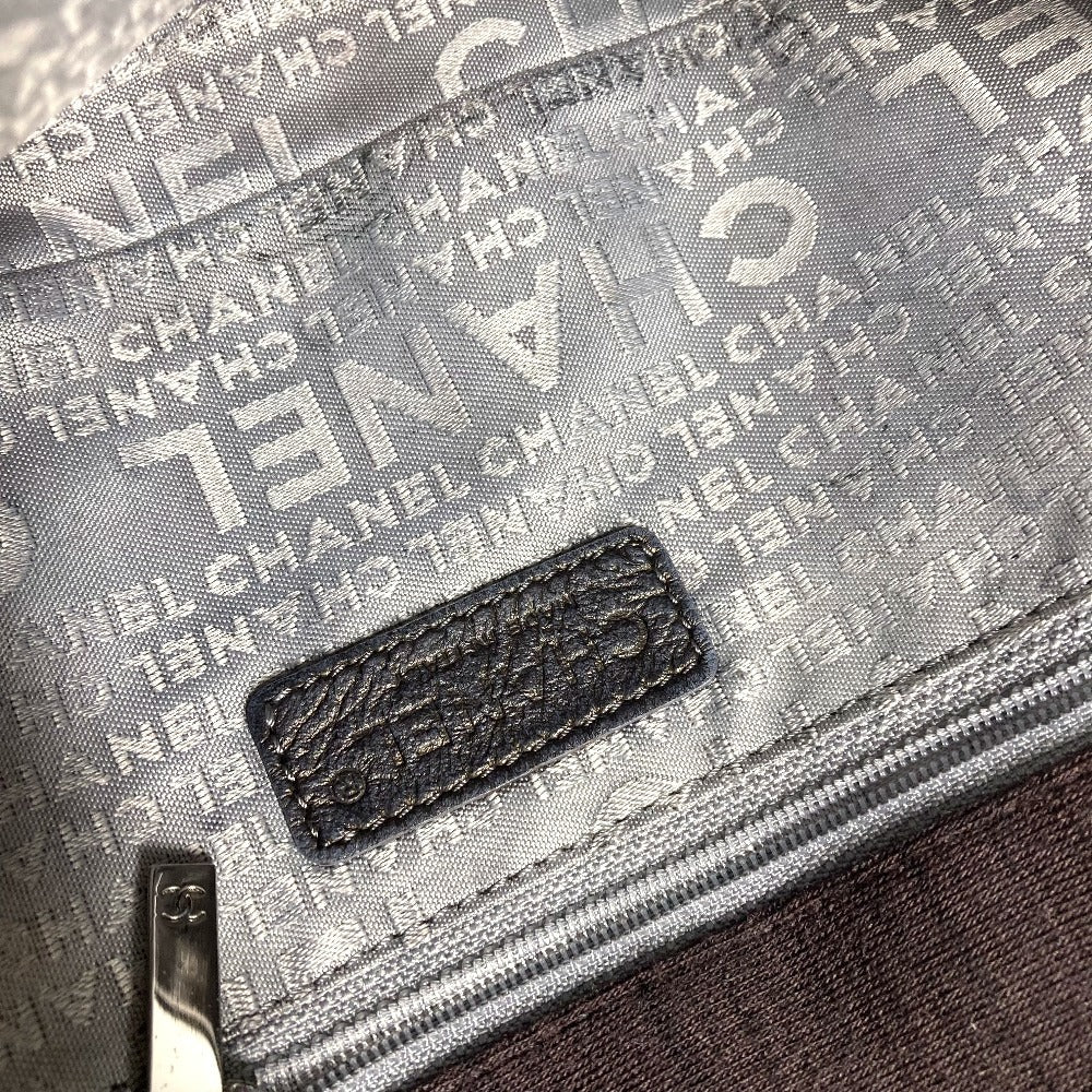 CHANEL CC Logo CC Mark Ice Cube Shoulder bag with flap Handbag Shoulder Bag knit Brown/Silver Used