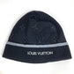 LOUIS VUITTON M73469 Beanie My Monogram Eclipse beanie hat knit hat knit cap Knit hat wool Black Used