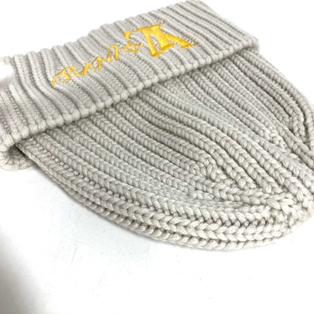LOUIS VUITTON M7817A Beanie LV Birds LV Logo beanie hat knit hat knit cap Knit hat wool Light gray based Used
