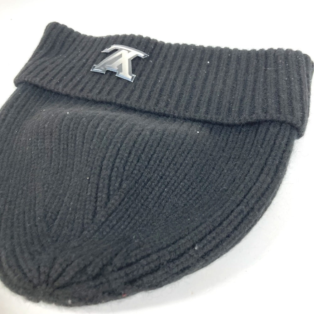 LOUIS VUITTON M76591 Bonnet LV Ahead beanie hat knit hat knit cap Knit hat Cashmere Black Used
