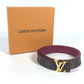 LOUIS VUITTON M0072W Monogram CeintureLV Initial 30mm Accessories LV Buckle belt MonogramCanvas Brown/Wine red Based Used