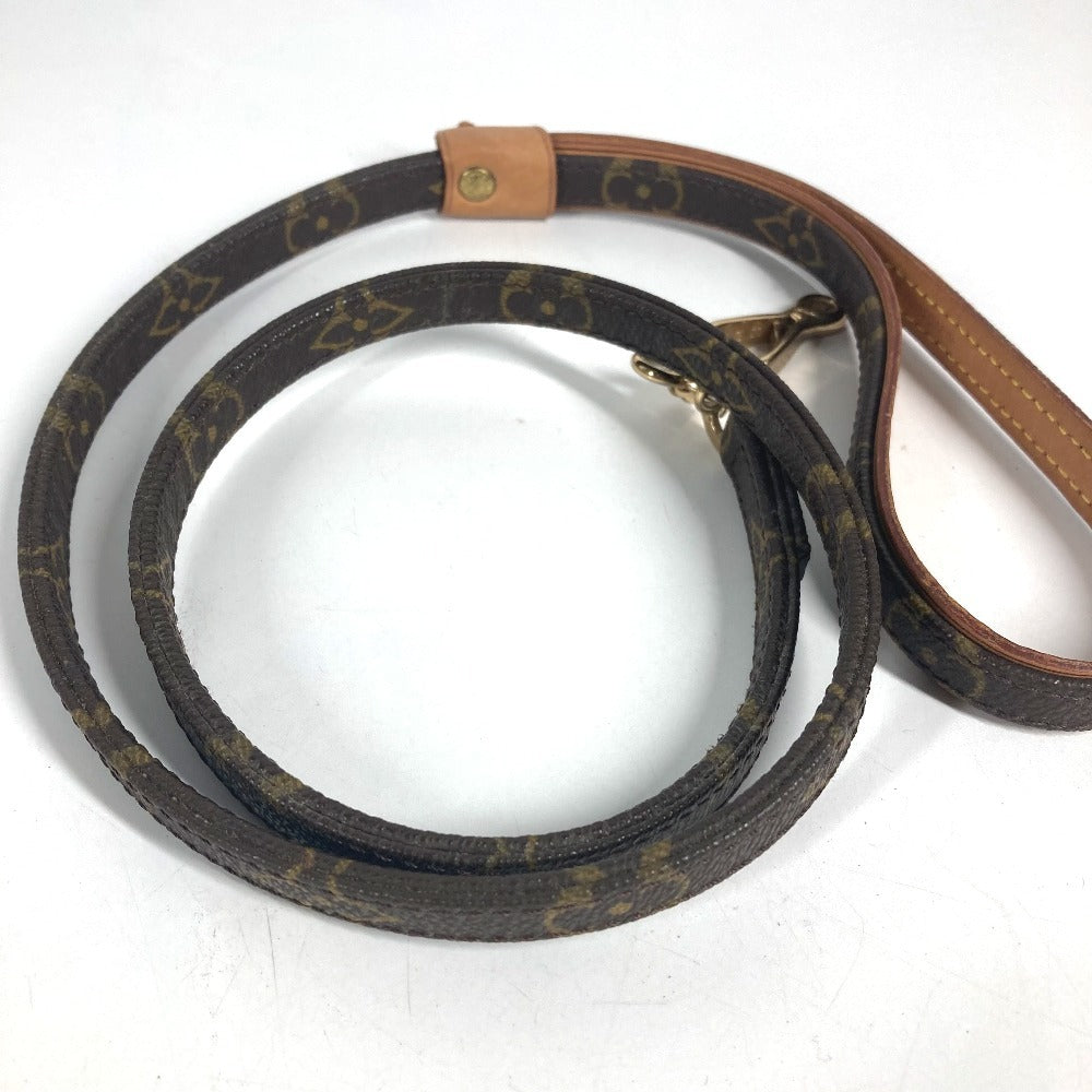 LOUIS VUITTON M58056 Monogram Laisse BaxterMM Dog Puppy Dog Pet Supplies Lead MonogramCanvas Brown Used