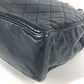 CHANEL vintage CC Logo CC Mark Matelasse Quilted Bag Tote Bag Double Chain Bag Shoulder Bag Leather Black/Gold Used