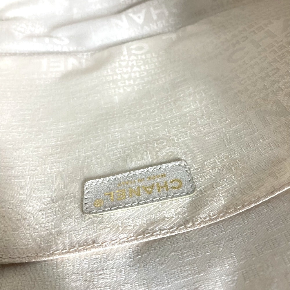 CHANEL CC Logo CC Mark Tote Bag Shoulder Tote Shoulder Bag Canvas gray/White Used