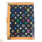 LOUIS VUITTON R20895 MonogramMulticolore AgendaPM Agenda PM System planner, bi-fold, stationery Notebook cover MonogramMulticoloreCanvas Black Used