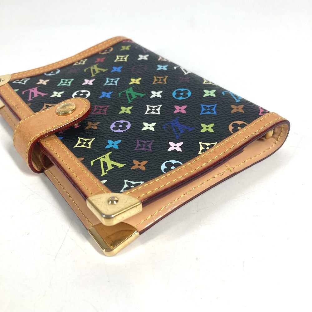LOUIS VUITTON R20895 MonogramMulticolore AgendaPM Agenda PM System planner, bi-fold, stationery Notebook cover MonogramMulticoloreCanvas Black Used