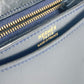 HERMES ヴィンテージ アルカザール カバン 肩掛け Wチェーンバッグ フラップ ショルダーバッグ ボックスカーフ レディース ネイビー