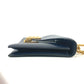HERMES ヴィンテージ アルカザール カバン 肩掛け Wチェーンバッグ フラップ ショルダーバッグ ボックスカーフ レディース ネイビー
