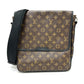 LOUIS VUITTON M56715 モノグラムマカサー バスMM 斜め掛け 鞄 カバン 肩掛け ショルダーバッグ モノグラムマカサーキャンバス メンズ ブラウン