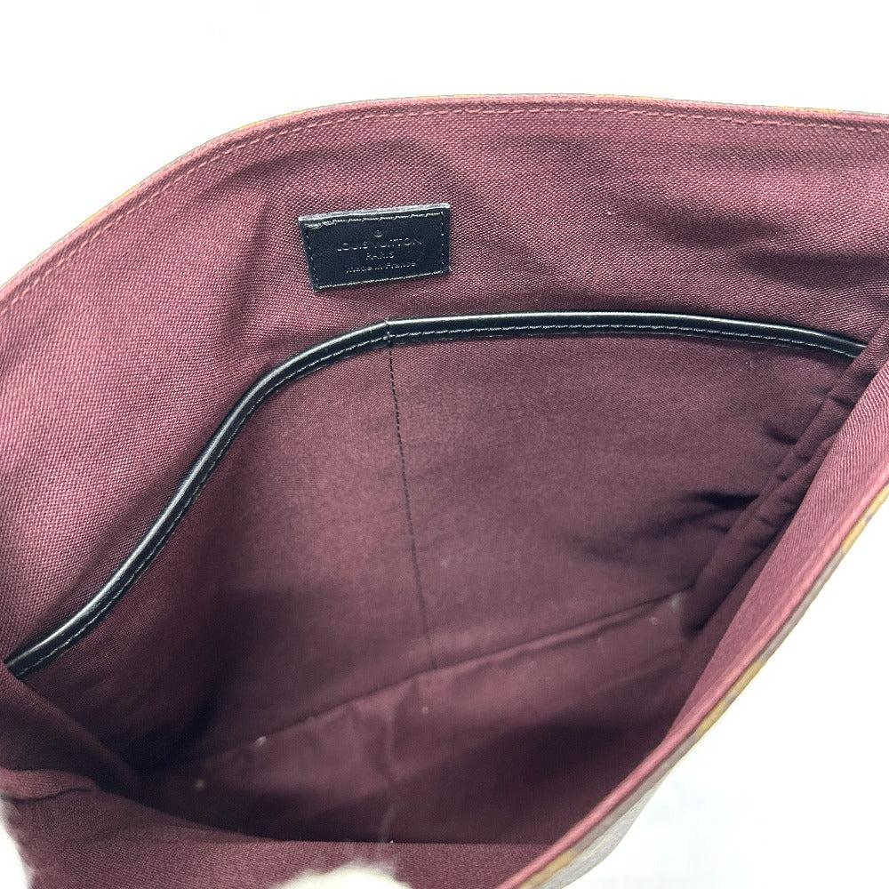 LOUIS VUITTON M56715 モノグラムマカサー バスMM 斜め掛け 鞄 カバン 肩掛け ショルダーバッグ モノグラムマカサーキャンバス メンズ ブラウン