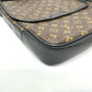 LOUIS VUITTON M56715 モノグラムマカサー バスMM 斜め掛け 鞄 カバン 肩掛け ショルダーバッグ モノグラムマカサーキャンバス メンズ ブラウン