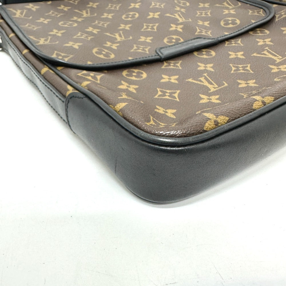 LOUIS VUITTON M56715 モノグラムマカサー バスMM 斜め掛け 鞄 カバン 肩掛け ショルダーバッグ モノグラムマカサーキャンバス メンズ ブラウン