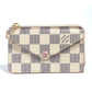 LOUIS VUITTON N60498　 ダミエアズール ポルトカルト・レクトヴェ カードケース 名刺入れ パスケース 財布 フラグメントケース コインケース ダミエアズールキャンバス ユニセックス ピンク