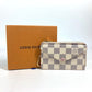 LOUIS VUITTON N60498　 ダミエアズール ポルトカルト・レクトヴェ カードケース 名刺入れ パスケース 財布 フラグメントケース コインケース ダミエアズールキャンバス ユニセックス ピンク