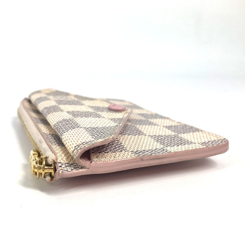 LOUIS VUITTON N60498　 ダミエアズール ポルトカルト・レクトヴェ カードケース 名刺入れ パスケース 財布 フラグメントケース コインケース ダミエアズールキャンバス ユニセックス ピンク