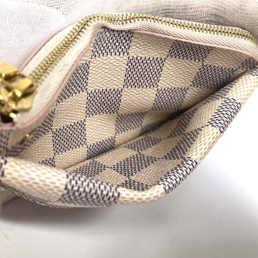 LOUIS VUITTON N60498　 ダミエアズール ポルトカルト・レクトヴェ カードケース 名刺入れ パスケース 財布 フラグメントケース コインケース ダミエアズールキャンバス ユニセックス ピンク
