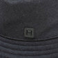 HERMES H242084N ハット 《フレッド・Hカット》 ウールジャージー 帽子 バケットハット ハット ウール メンズ ネイビー