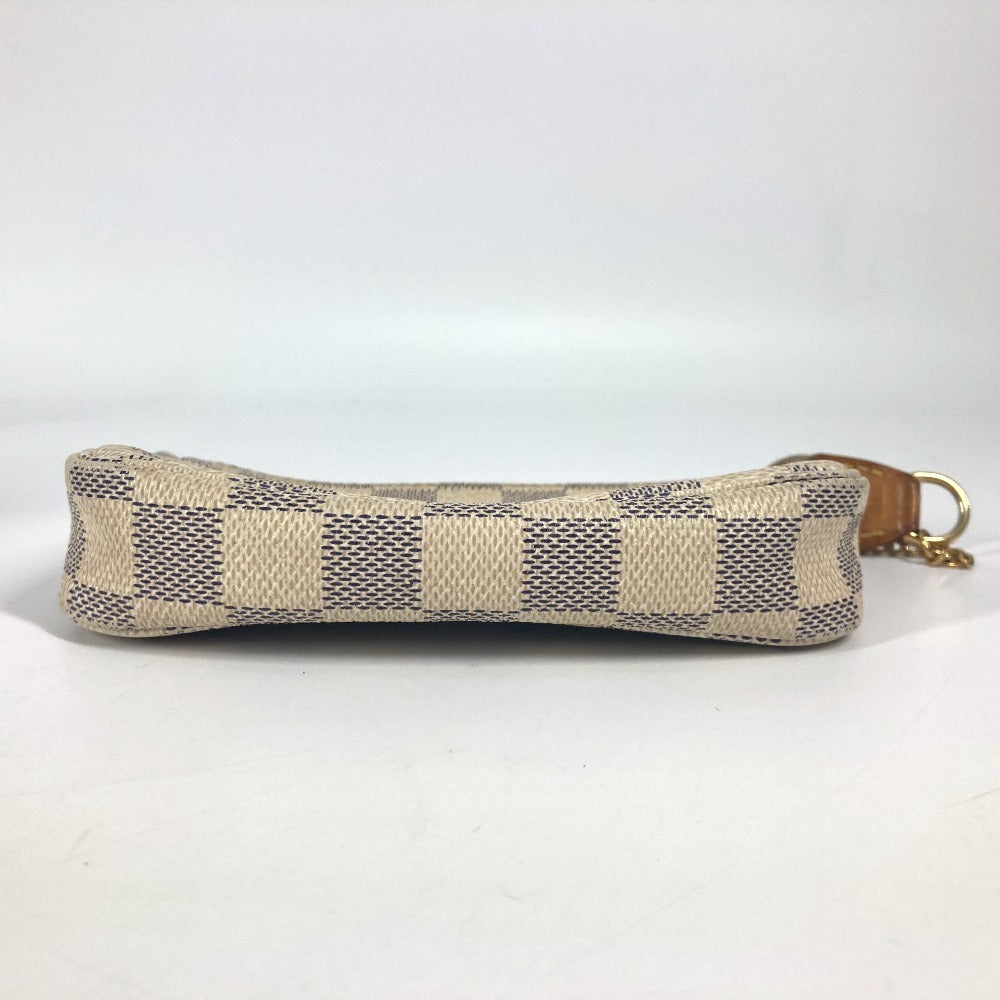 LOUIS VUITTON N58010 ダミエアズール ミニポシェットアクセソワール ポシェット カバン ポーチ チェーン アクセサリーポーチ ハンドバッグ ダミエアズールキャンバス レディース ホワイト