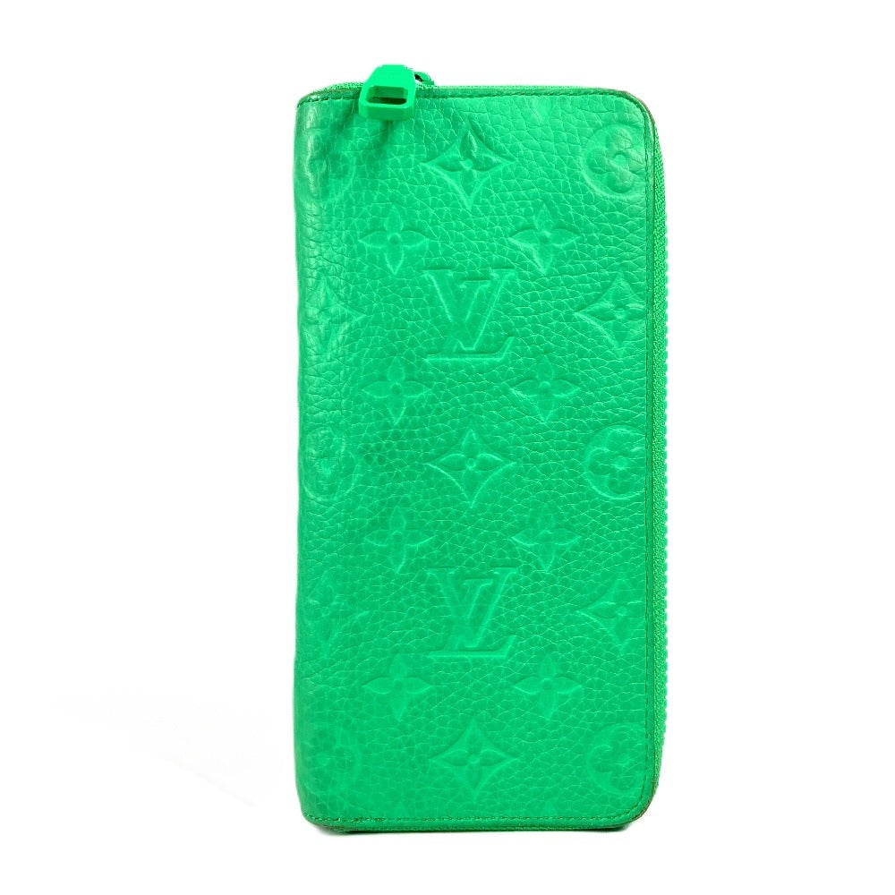 LOUIS VUITTON M81549 モノグラム・トリヨン ジッピーウォレット ヴェルティカル ロングウォレット ラウンドファスナー 長財布 トリヨンレザー ユニセックス ヴェールマント グリーン