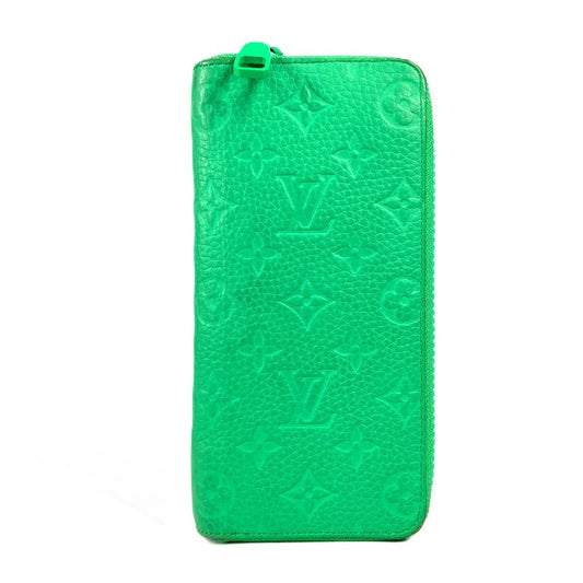 LOUIS VUITTON M81549 モノグラム・トリヨン ジッピーウォレット ヴェルティカル ロングウォレット ラウンドファスナー 長財布 トリヨンレザー ユニセックス ヴェールマント グリーン