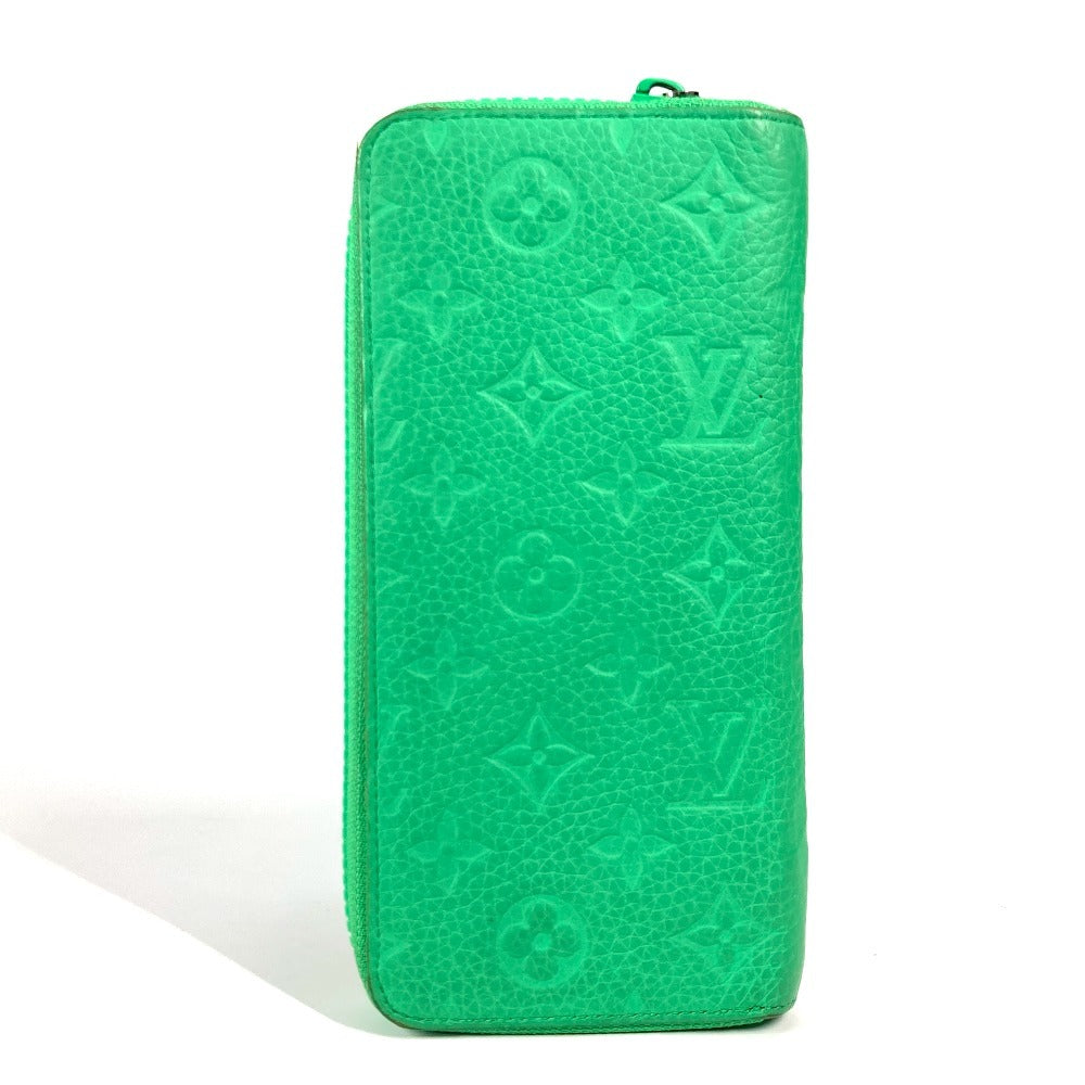LOUIS VUITTON M81549 モノグラム・トリヨン ジッピーウォレット ヴェルティカル ロングウォレット ラウンドファスナー 長財布 トリヨンレザー ユニセックス ヴェールマント グリーン