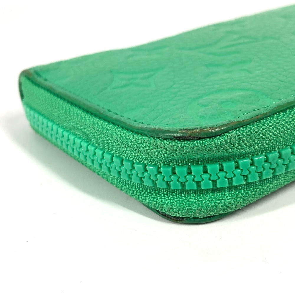 LOUIS VUITTON M81549 モノグラム・トリヨン ジッピーウォレット ヴェルティカル ロングウォレット ラウンドファスナー 長財布 トリヨンレザー ユニセックス ヴェールマント グリーン