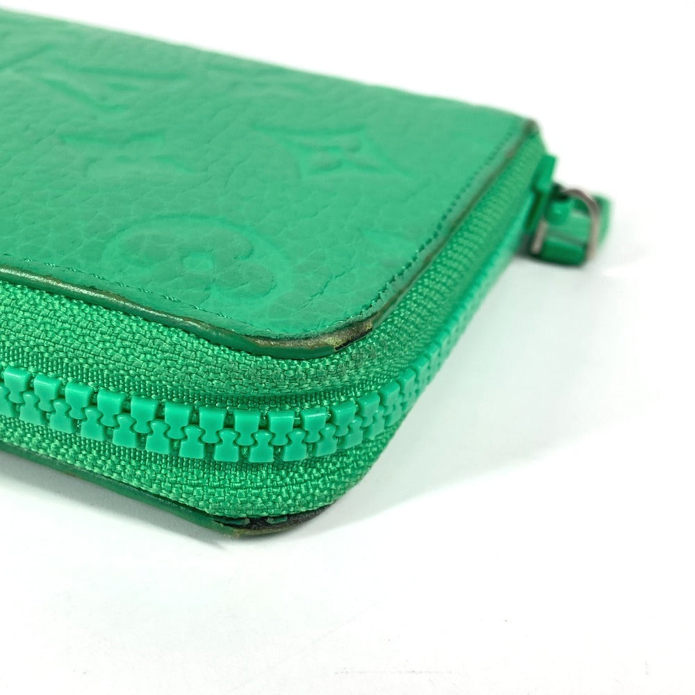 LOUIS VUITTON M81549 モノグラム・トリヨン ジッピーウォレット ヴェルティカル ロングウォレット ラウンドファスナー 長財布 トリヨンレザー ユニセックス ヴェールマント グリーン