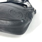 GUCCI 337084 Logo Interlocking G Bag Pouch Pochette Crossbody Shoulder Bag Leather Unisex Black