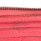 HERMES Perforated Logo Evelyn Azap Long Wallet Round Zipper Long Wallet Chevre Women's Pink