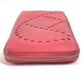HERMES Perforated Logo Evelyn Azap Long Wallet Round Zipper Long Wallet Chevre Women's Pink