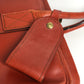 SWAINE ADENEY BRIGG Checked Interior Travel Bag, Handbag, Travel Bag, Boston Bag, Leather, Unisex, Burgundy