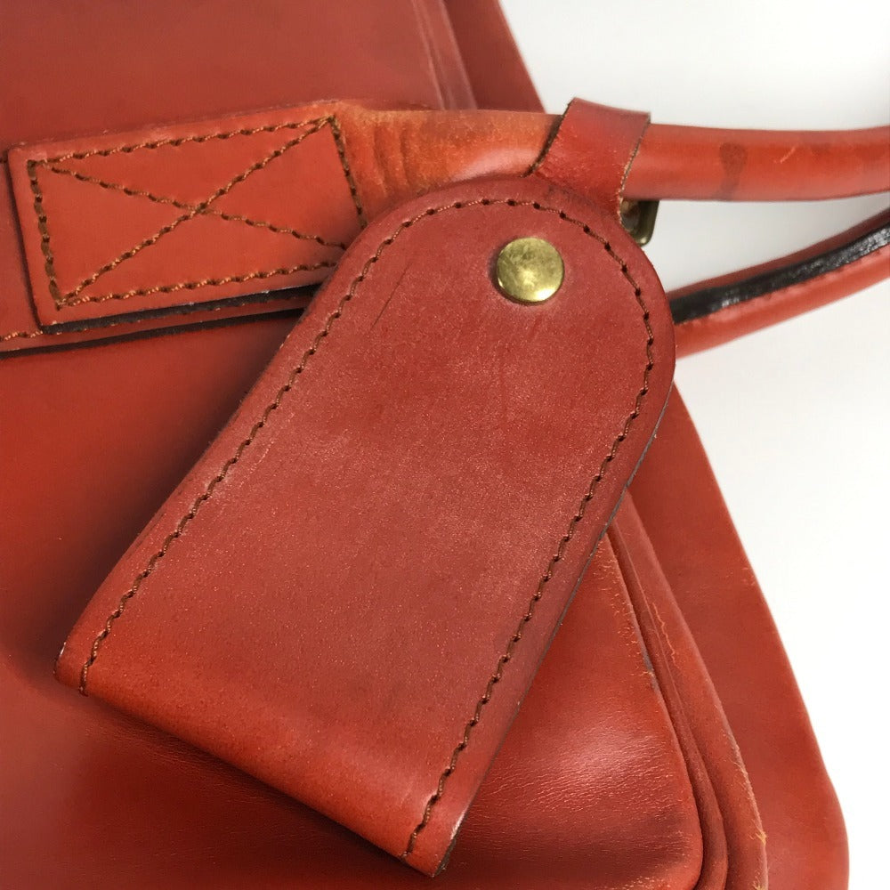 SWAINE ADENEY BRIGG Checked Interior Travel Bag, Handbag, Travel Bag, Boston Bag, Leather, Unisex, Burgundy