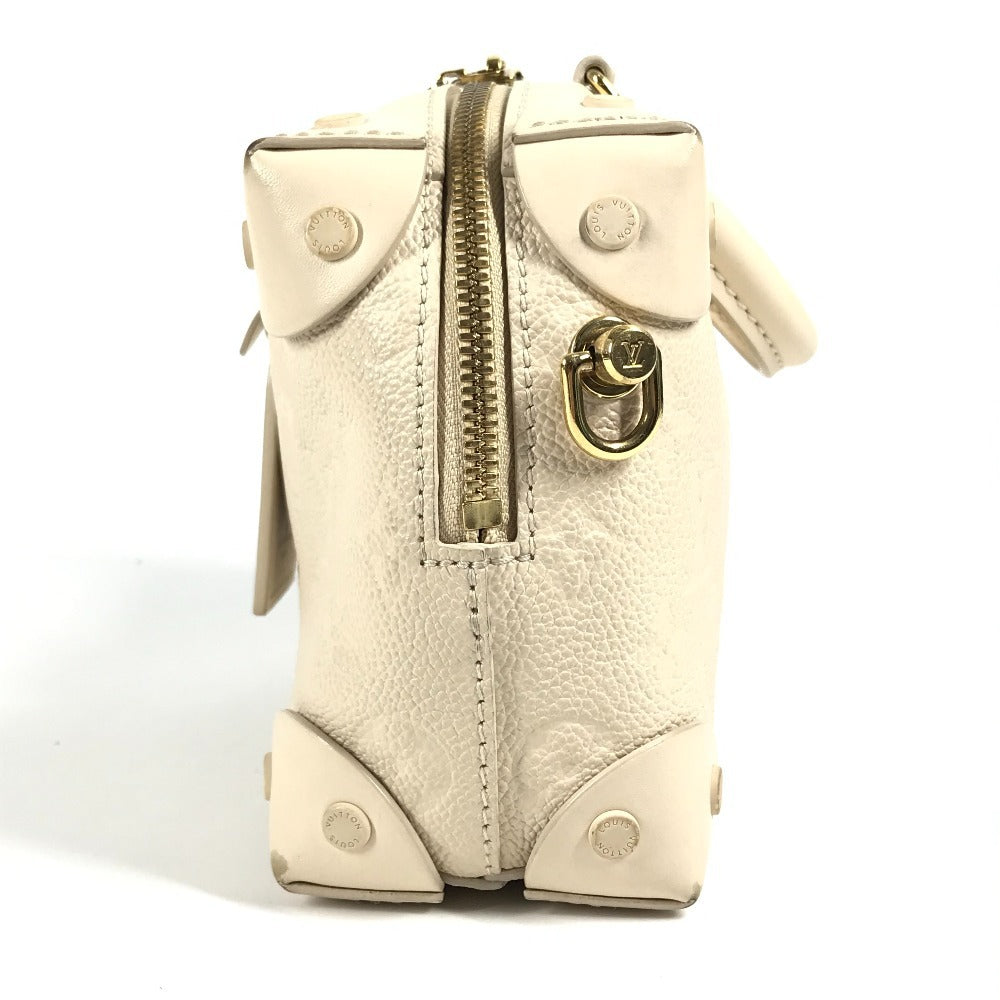 LOUIS VUITTON M45394 モノグラムアンプラント プティットマル スープル カバン ボックスバッグ ハンドバッグ モノグラムアンプラントレザー レディース クレーム ホワイト