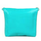 HERMES Tassel Fringe Sac Pompon Crossbody Pochette Shoulder Bag Leather Women's Turquoise Blue