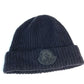 MONCLER Rhinestone Logo Beanie Hat, Knit Cap, Wool, Unisex, Black