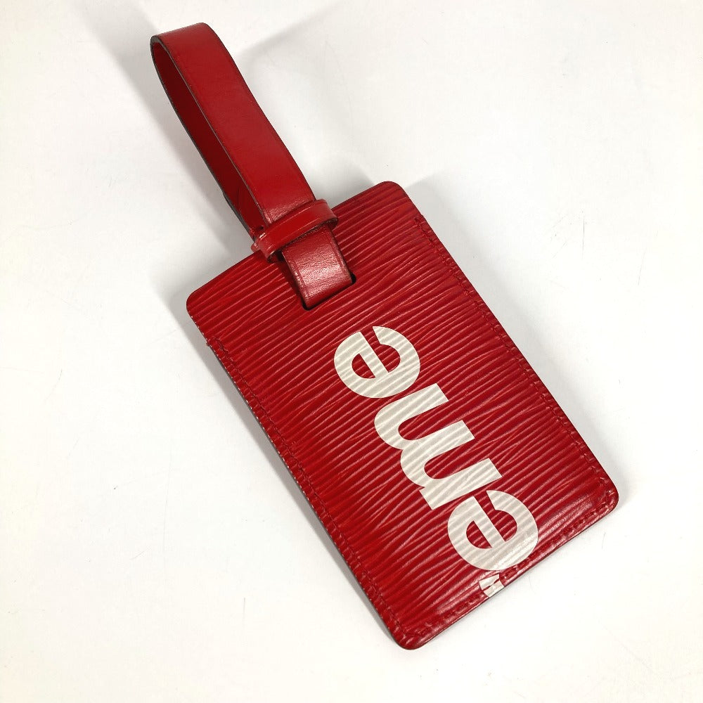 LOUIS VUITTON M67726 Epi Supreme Collaboration Charm Bag Charm Keychain Name Tag Epi Leather Unisex Red