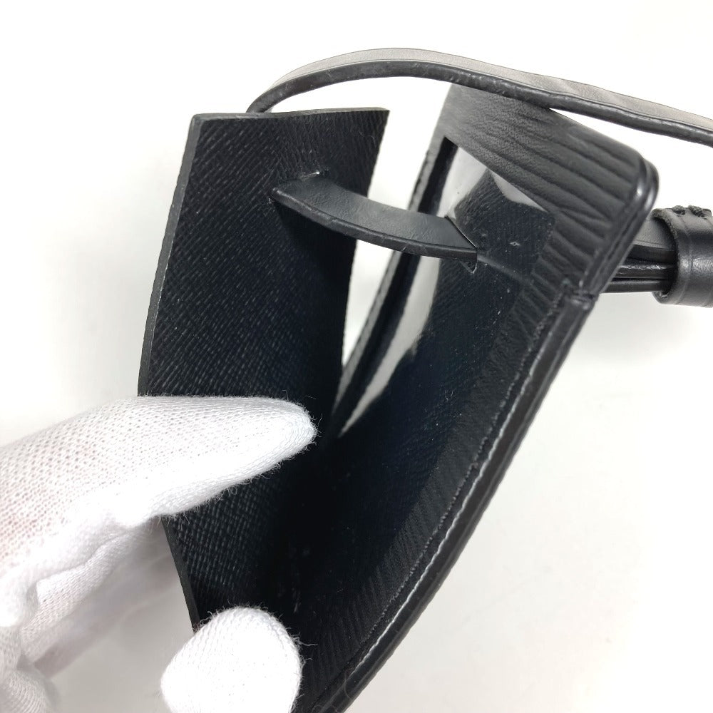 LOUIS VUITTON M67726 エピ Supreme シュプリーム コラボ チャーム バッグチャーム キーホルダー ネームタグ エピレザー ユニセックス ノワール ブラック
