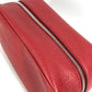 FENDI 7AS378 Handle Logo Clutch Bag/Second Bag Leather Unisex Red