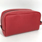 FENDI 7AS378 Handle Logo Clutch Bag/Second Bag Leather Unisex Red
