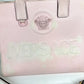 VERSACE メデューサ ロゴ ラ・メドゥーサバッグ カバン 2WAYバッグ ハンドバッグ トートバッグ 斜め掛け ショルダーバッグ レザー/キャンバス レディース ピンク