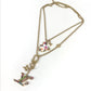 LOUIS VUITTON M02499 LV × TM 村上隆 パンダ セット2ネックレス・スーパーフラット チェーンネックレス 2本セット アクセサリー ネックレス メタル ユニセックス ゴールド